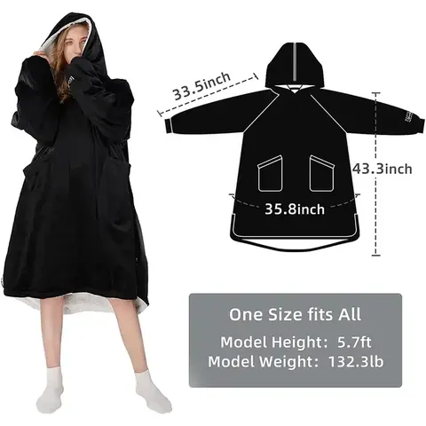 Bedruckte Oversized Hoodie-Decke zum Großhandel