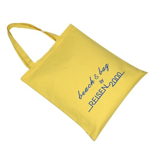 Individuelle Canvas-Tragetasche mit schwarzen Griffen, Stoffbeutel zum Bedrucken, Werbe-Baumwolltasche