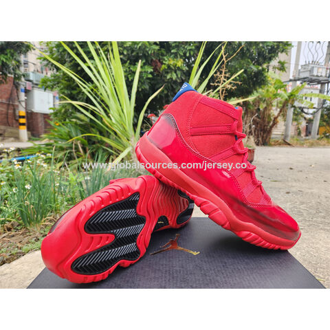 Jordan 11 all red best sale