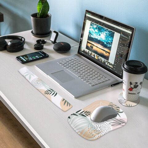 Hersteller Großhandel Mauspad Komfortable ergonomische weiche Memory Foam Tastatur Handgelenkstütze