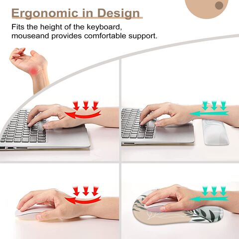 Hersteller Großhandel Mauspad Komfortable ergonomische weiche Memory Foam Tastatur Handgelenkstütze