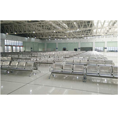 Buy Wholesale China Stainless Steel 3 Seater Airport Waiting Chair