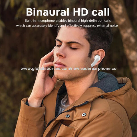 Auriculares Bluetooth IPX5 a prueba de agua, auriculares inalámbricos verdaderos, con estuche de carga tipo C y micrófono