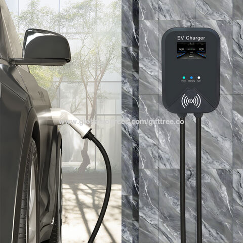 Fabricant Certifié de Bornes de Recharge EV avec Wifi, Bluetooth et APP, Wallbox 32 Ampères, Chargeur de Véhicule Électrique Type 2 AC pour Maison avec Prise