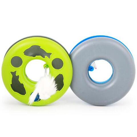 Jeu de Disque Multifonctionnel Amusant pour Chat, Jouet Interactif