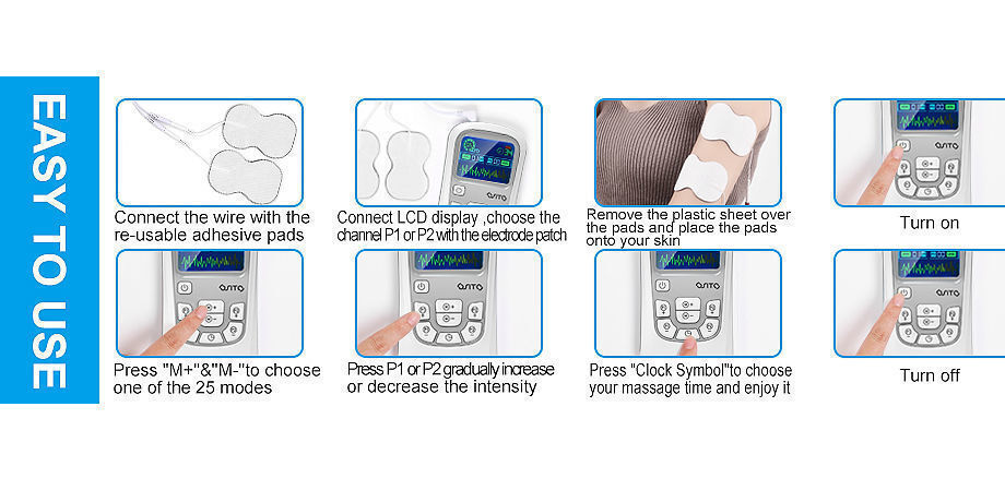 Buy Wholesale China Rechargeable Tens Unit Handheld Electronic Pulse ...