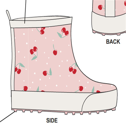 Best Design 5D Waterproof Custom Kids Rubber Rain Boots