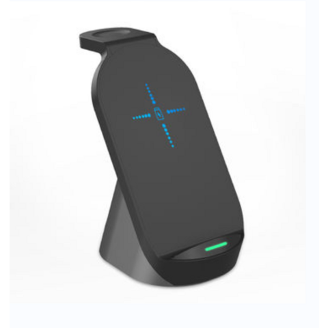 Chargeur sans fil Station de charge sans fil 3 en 1 Support pour téléphone iWatch Écouteurs TWS - Charge rapide Qi