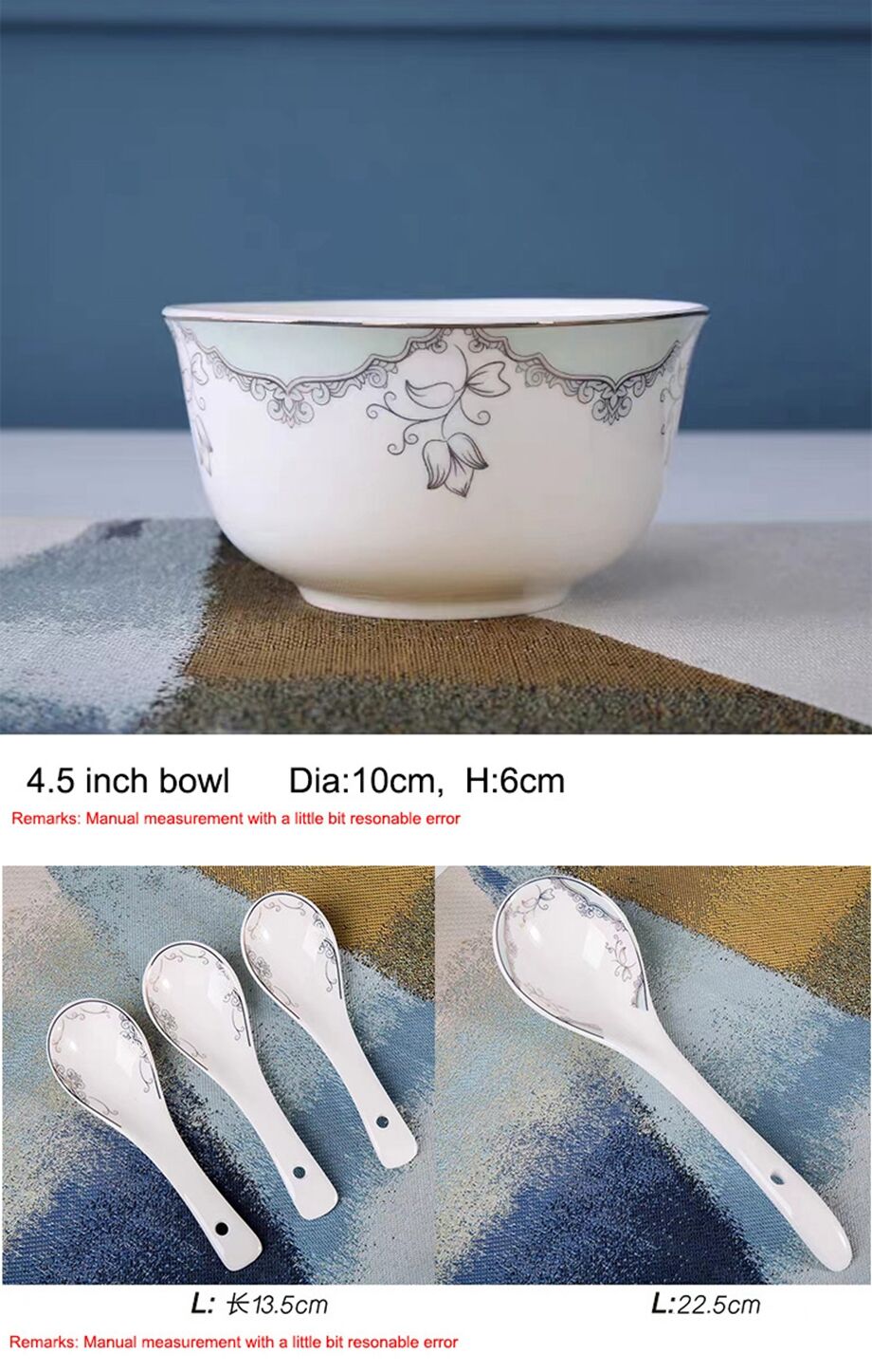 Buy Wholesale China Ceramic Tableware Sets European Bone China Bowls ...