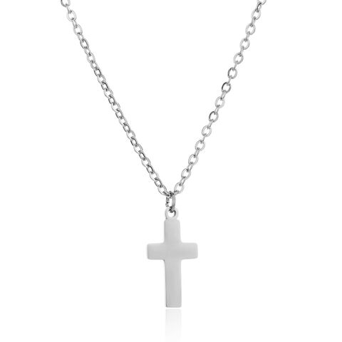 Halsketten mit Anhänger Kreuzanhänger S925 Sterling Silber Damen Design Student Geschenk Modeschmuck