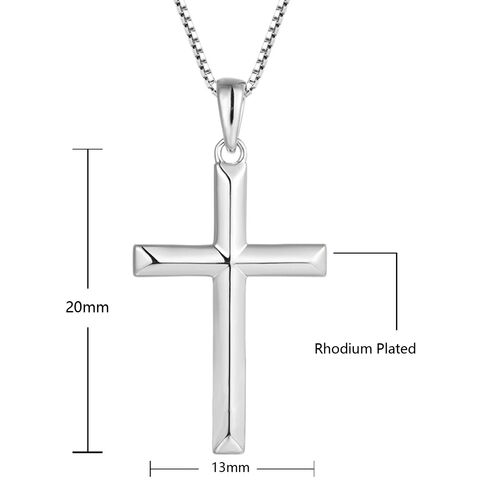 Halsketten mit Anhänger Kreuzanhänger S925 Sterling Silber Damen Design Student Geschenk Modeschmuck