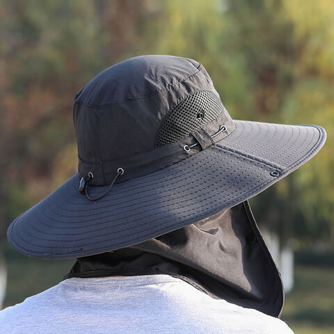 Outdoor Uv Sun Protection Hiking Cap Neck Face Cover Flap Wide