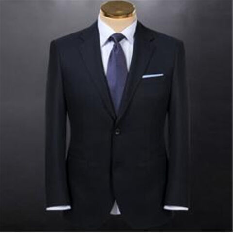 Costume Homme Blazer en Laine et Pantalon Coupe Ajustée