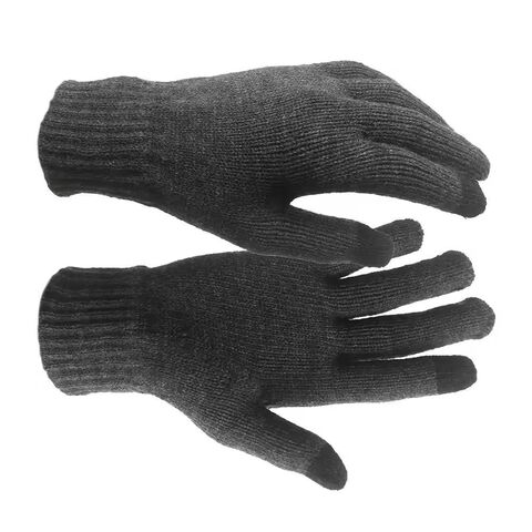 Guantes Elásticos Acrílicos Táctiles para Invierno, Guantes Cálidos de Punto para Uso Diario y Trabajo