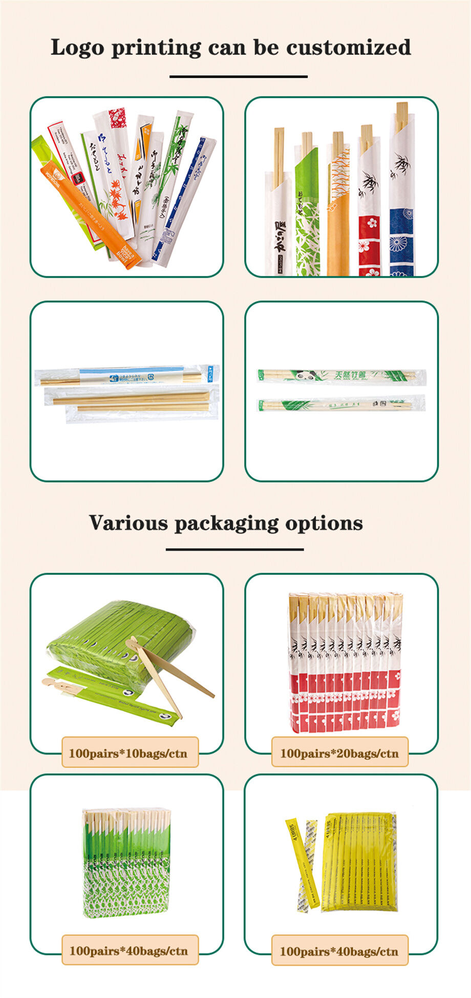 Bulk Buy China Wholesale Ecofriendly 100 Bamboo Disposable Chopstick