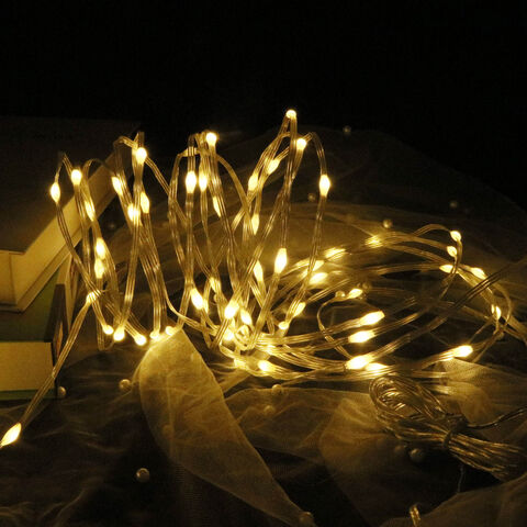 Venta Caliente 10M 100 LEDs Guirnalda de Luces con Control Remoto y Cambio de Color para Decoración Navideña Interior y Exterior - Luces de Hadas