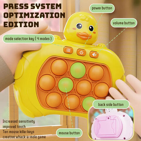 Elektronisches Quick Push Light Up Pop Puzzle Spielkonsole Handheld Konsole Press Fidget Toys Upgraded Montessori Quick Push Game