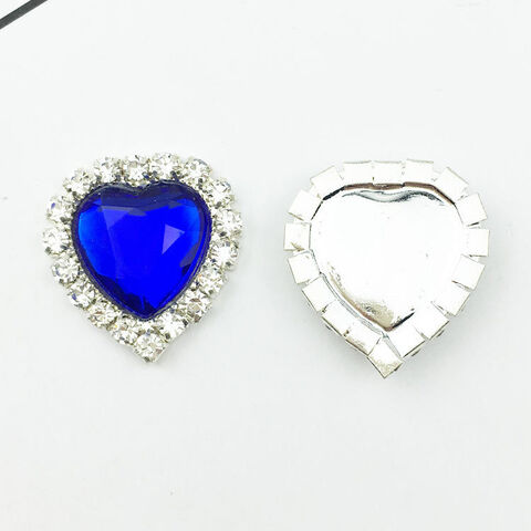 Accessoires de Strass Cœurs en Cristal Colorés Bijoux Accessoires de Bricolage