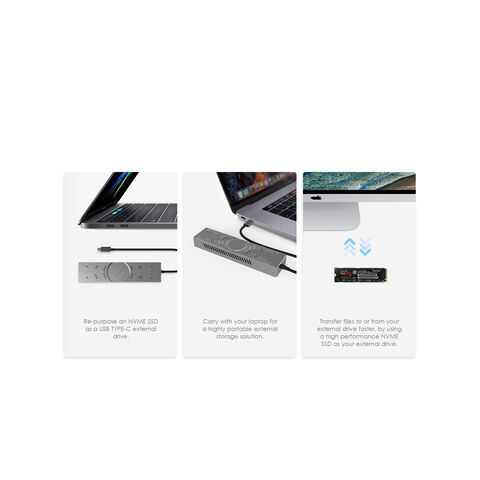 Caixa de Cabo USB C Tipo C Clássico Thunderbolt 3 MVMe SSD de Venda Quente