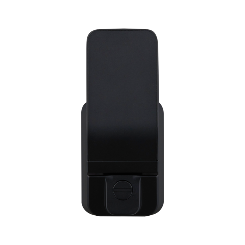 Manija de puerta corredera sin barreras con pestillo de inversión automática, disponible en modelos con llave de moneda