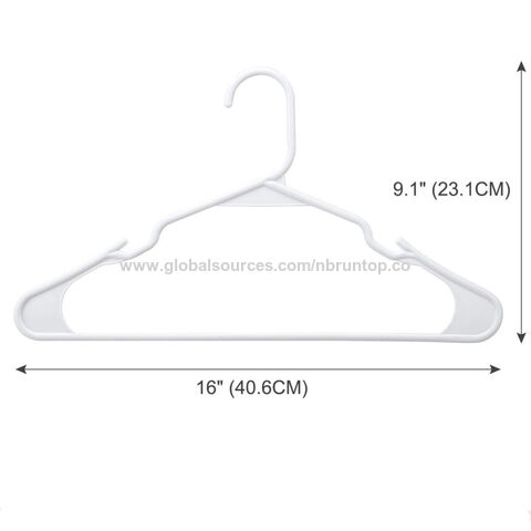 Perchas de plástico baratos, percha duradera con ranuras de hombro, percha de plástico para hotel en casa