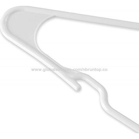 Perchas de plástico baratos, percha duradera con ranuras de hombro, percha de plástico para hotel en casa