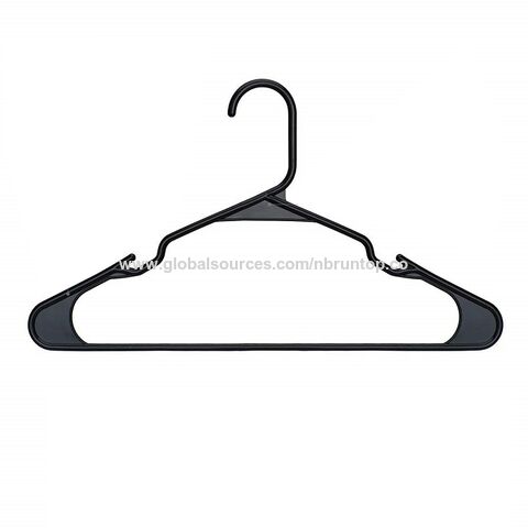 Perchas de plástico baratos, percha duradera con ranuras de hombro, percha de plástico para hotel en casa