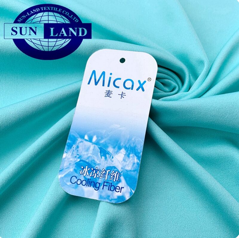 Cool Touch 100% Cooling Polyester Knit Fabric For Sportswear