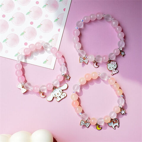 Pulseras de cuentas personalizadas al por mayor, pulseras de vidrio