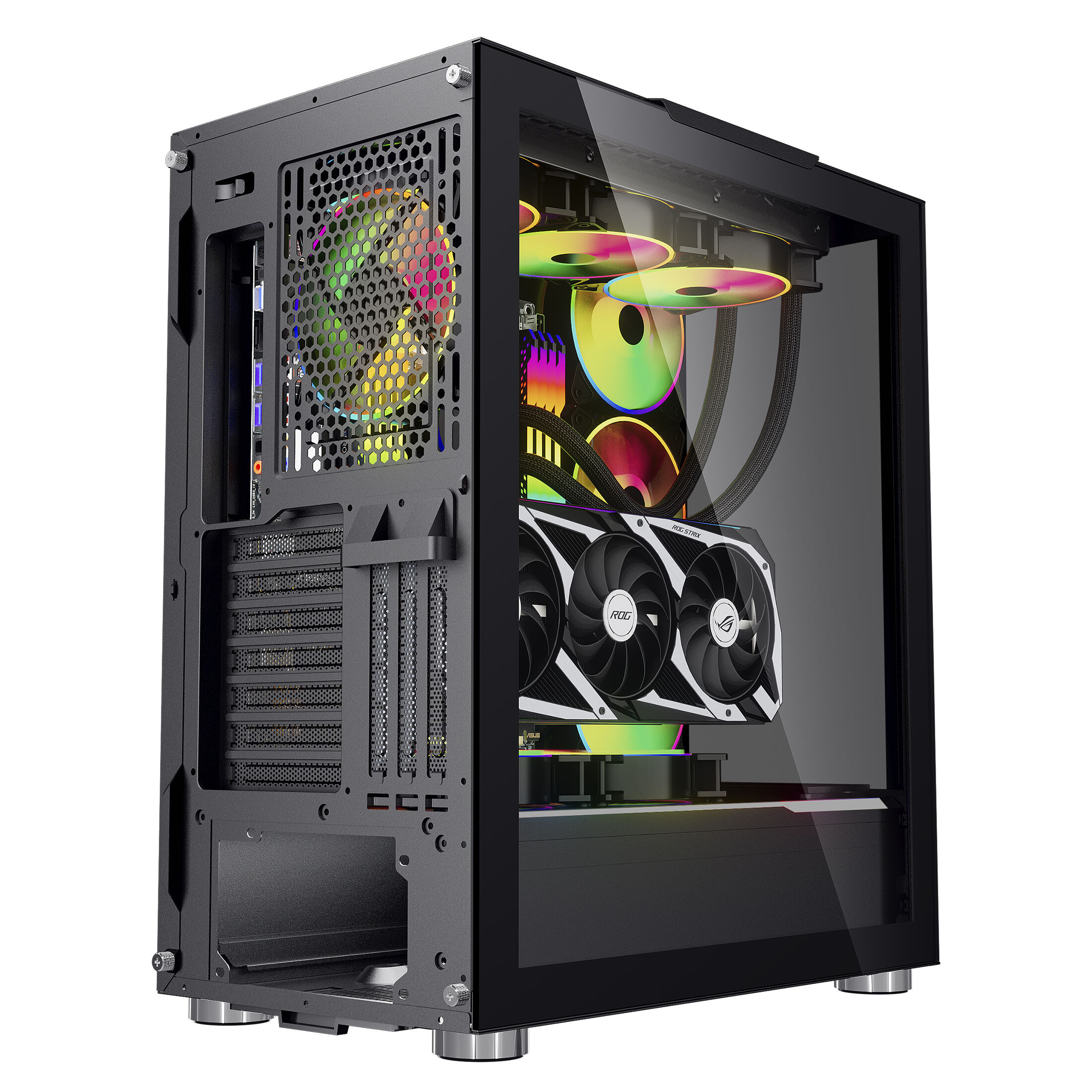 X02a Oem Odm Usb 3.1 Type C Tempered Glass Frameless Gaming Pc Cases ...