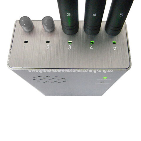 Wireless Spy Camera/Wi-Fi/Bluetooth Jammer with 5 Antenna Portable GPS GLONASS L1 L2 L3 L4 L5 Jammer