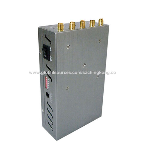 Wireless Spy Camera/Wi-Fi/Bluetooth Jammer with 5 Antenna Portable GPS GLONASS L1 L2 L3 L4 L5 Jammer