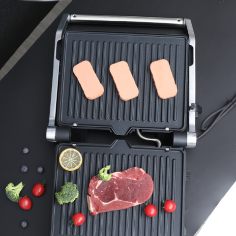 Grill à Panini en Gros, Appareil à Sandwich Gourmet avec Plaques Antiadhésives, Ouverture à 180 Degrés pour S'adapter à Tout Type ou Taille d'Aliment