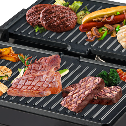 Grill à Panini en Gros, Appareil à Sandwich Gourmet avec Plaques Antiadhésives, Ouverture à 180 Degrés pour S'adapter à Tout Type ou Taille d'Aliment