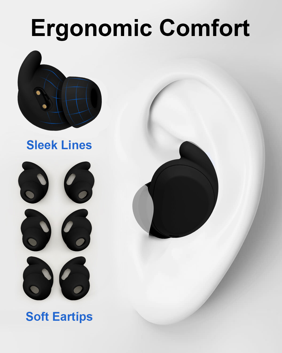 Oem Brand 5.4 Wireless Stereo Anc Sleeping Bluetooth Headphones For