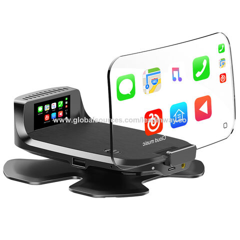 Affichage tête haute HUD pour voiture 2024 HUD001 avec émetteur FM, fonction Carplay et commande vocale