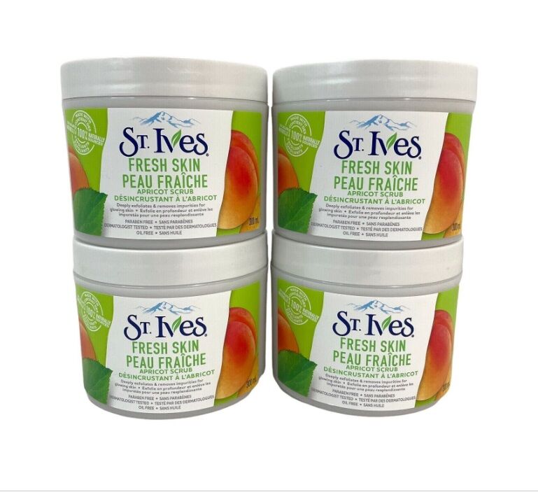 St. Ives Fresh Skin Apricot Exfoliant Scrub, Deep Exfoliation, St. Ives ...