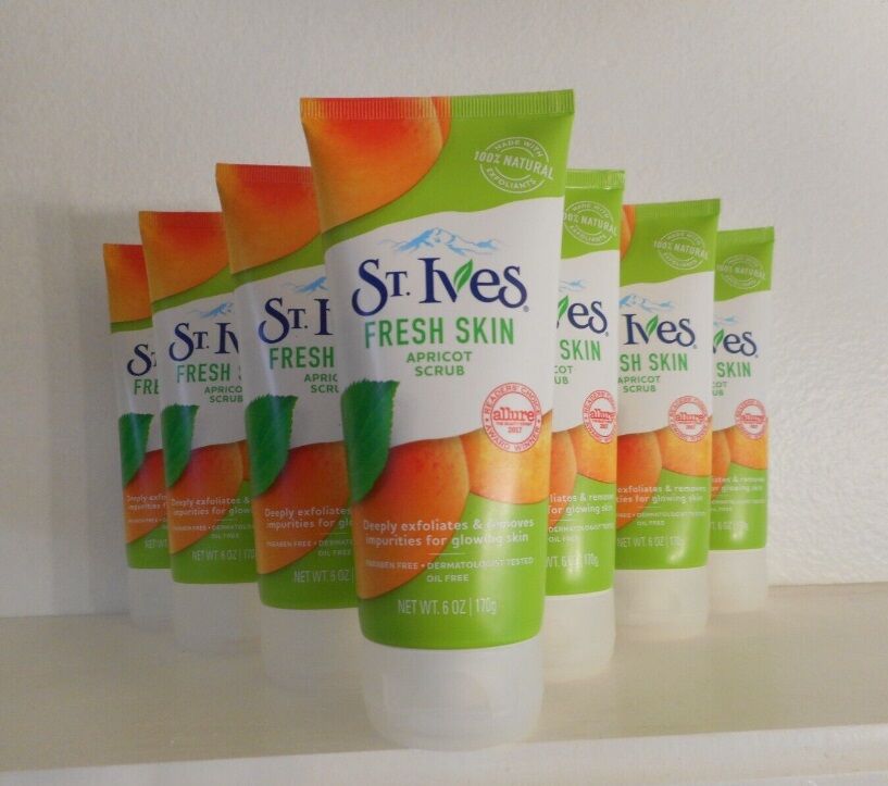 St. Ives Fresh Skin Apricot Exfoliant Scrub, Deep Exfoliation, St. Ives ...