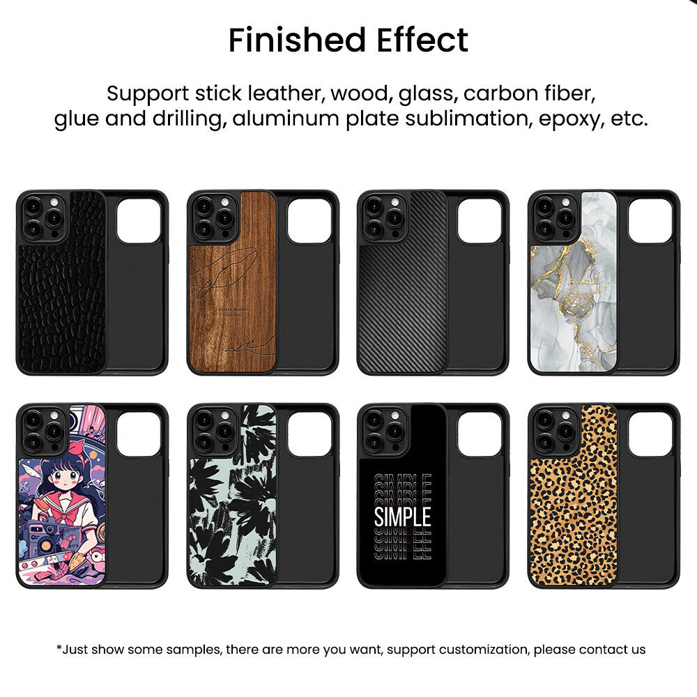 Tenchen Factory Wholesale Custom Tpu Pc Inlay Double Groove Sublimation