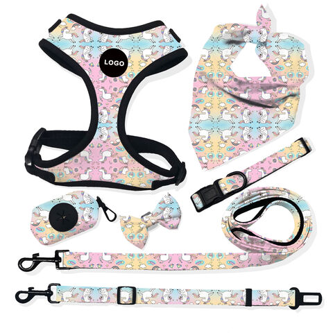 Individuelles Design & Logo für Hundehalsband, Geschirr, Leine, Kotbeutelhalter und Halstuch, Haustierhalsband Leine