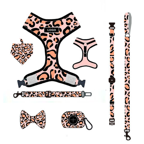 Individuelles Design & Logo für Hundehalsband, Geschirr, Leine, Kotbeutelhalter und Halstuch, Haustierhalsband Leine