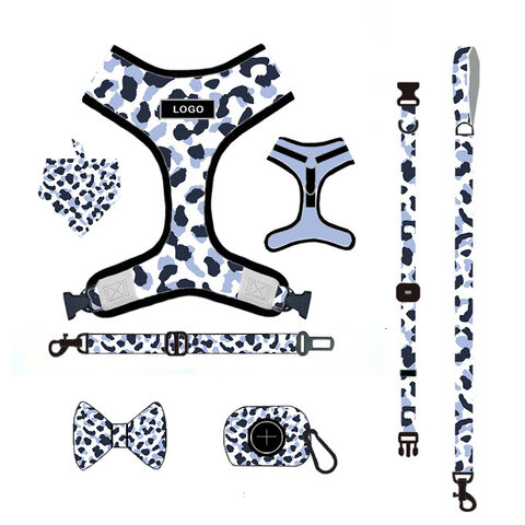 Individuelles Design & Logo für Hundehalsband, Geschirr, Leine, Kotbeutelhalter und Halstuch, Haustierhalsband Leine