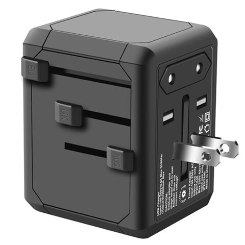 Adaptateur de Voyage Universel à Charge Rapide avec 4 USB Type C PD 20W, Adaptateur de Prise Intelligent Convertisseur de Prise de Voyage Mondiale 220V vers 110V