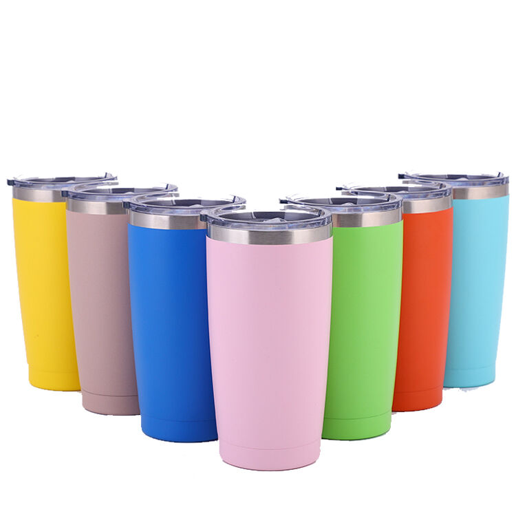 Usa Warehouse 20oz Stainless Steel Insulated White Skinny Straight