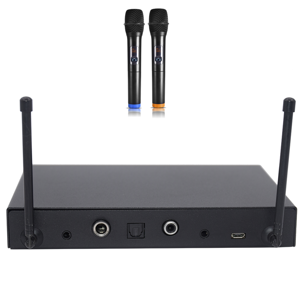 Optical Input Handheld Wireless Microphones System,karaoke Mixer,erfect