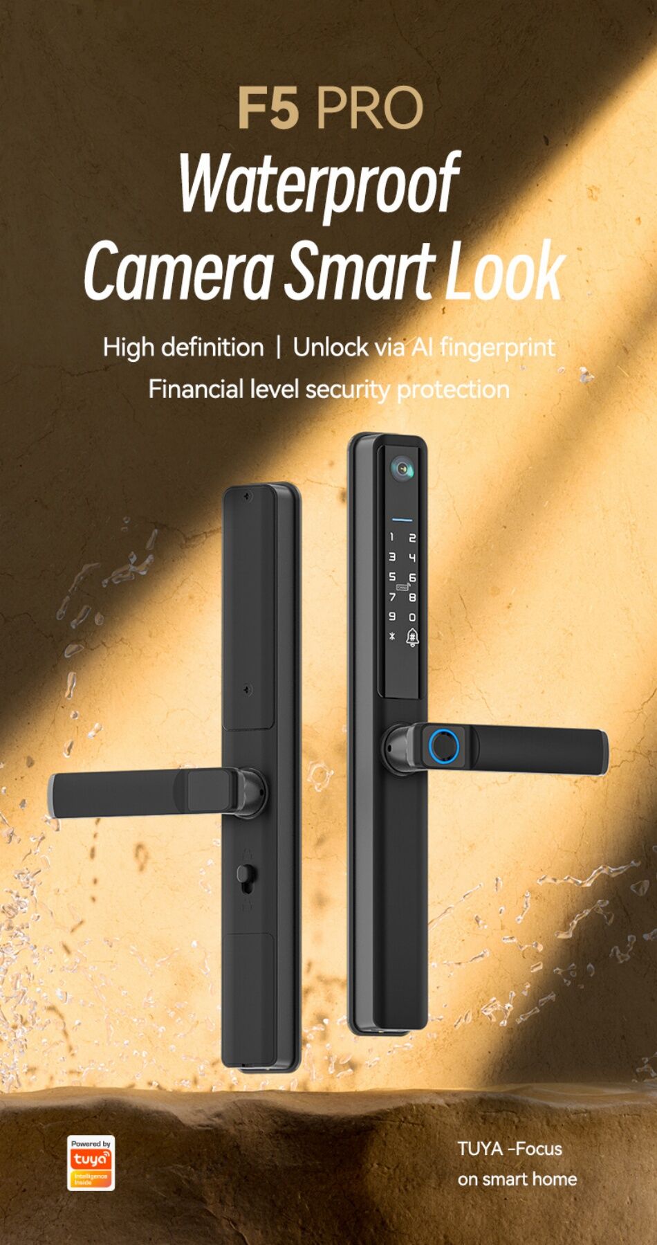 Smart Lock For Sliding Door Factory Direct High Quality China Wholesale Water Proof Smart Lock Tuya ...