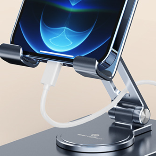 Mobile Phone Rests Adjustable Phone Stand, Aluminum Desktop Cellphone Stand With Anti-slip ...