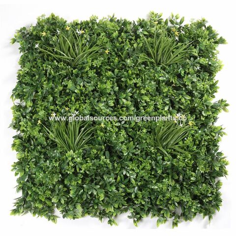 Vente en gros de mur végétal de simulation, décoration de jardin intérieur, gazon d'eucalyptus, mur de fond de plantes vertes, gazon de fleurs en plastique