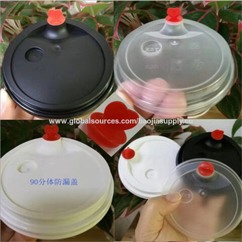 500ml Disposable Square Net Red Thick Injection Milk Tea Cup