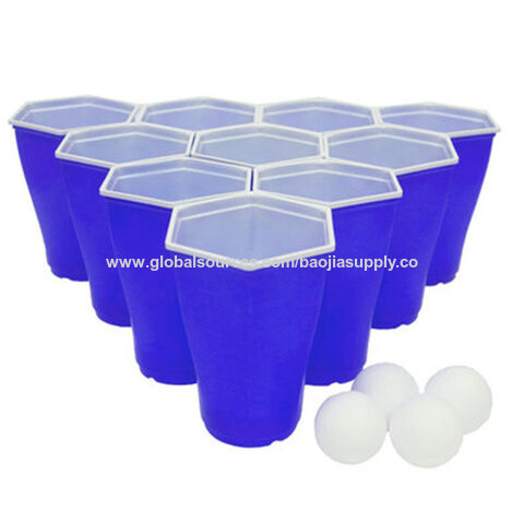 Cheap 1Sets red disposable plastic cups party beerpong game